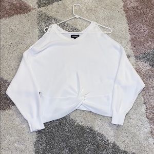 Express Medium cold shoulder sweater